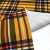 Orange Plaid Upholstery Fabric - Tartan Print