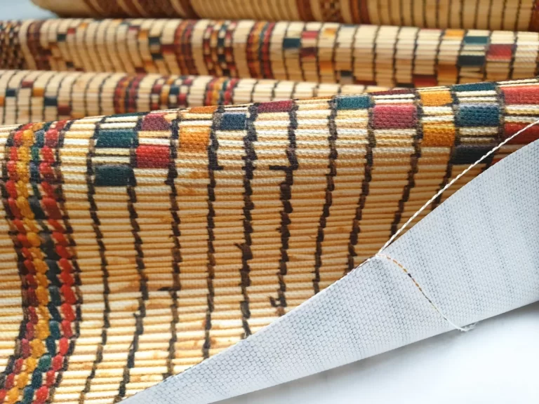 Bohemian Wicker Kilim Fabric by the Yard