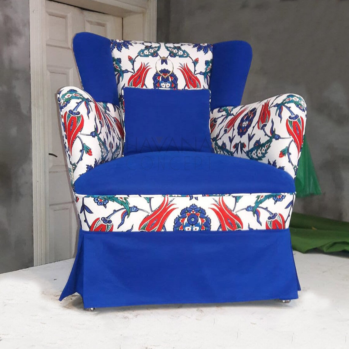 Turkish Ottoman Tulip Flower Fabric