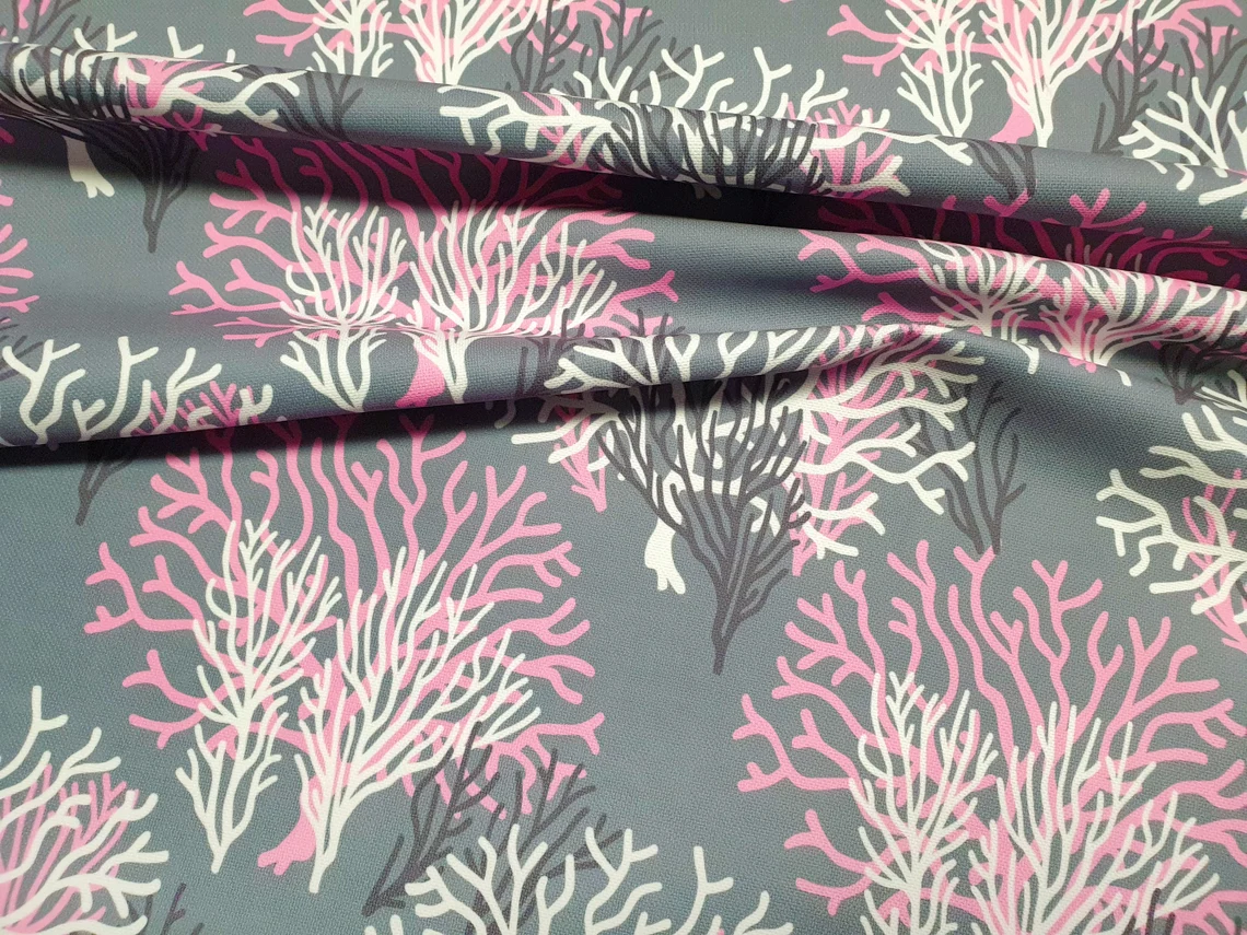 Pink Coral Reef Fabric