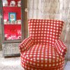 Red and White Gingham Fabric