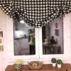 Black White Gingham Fabric
