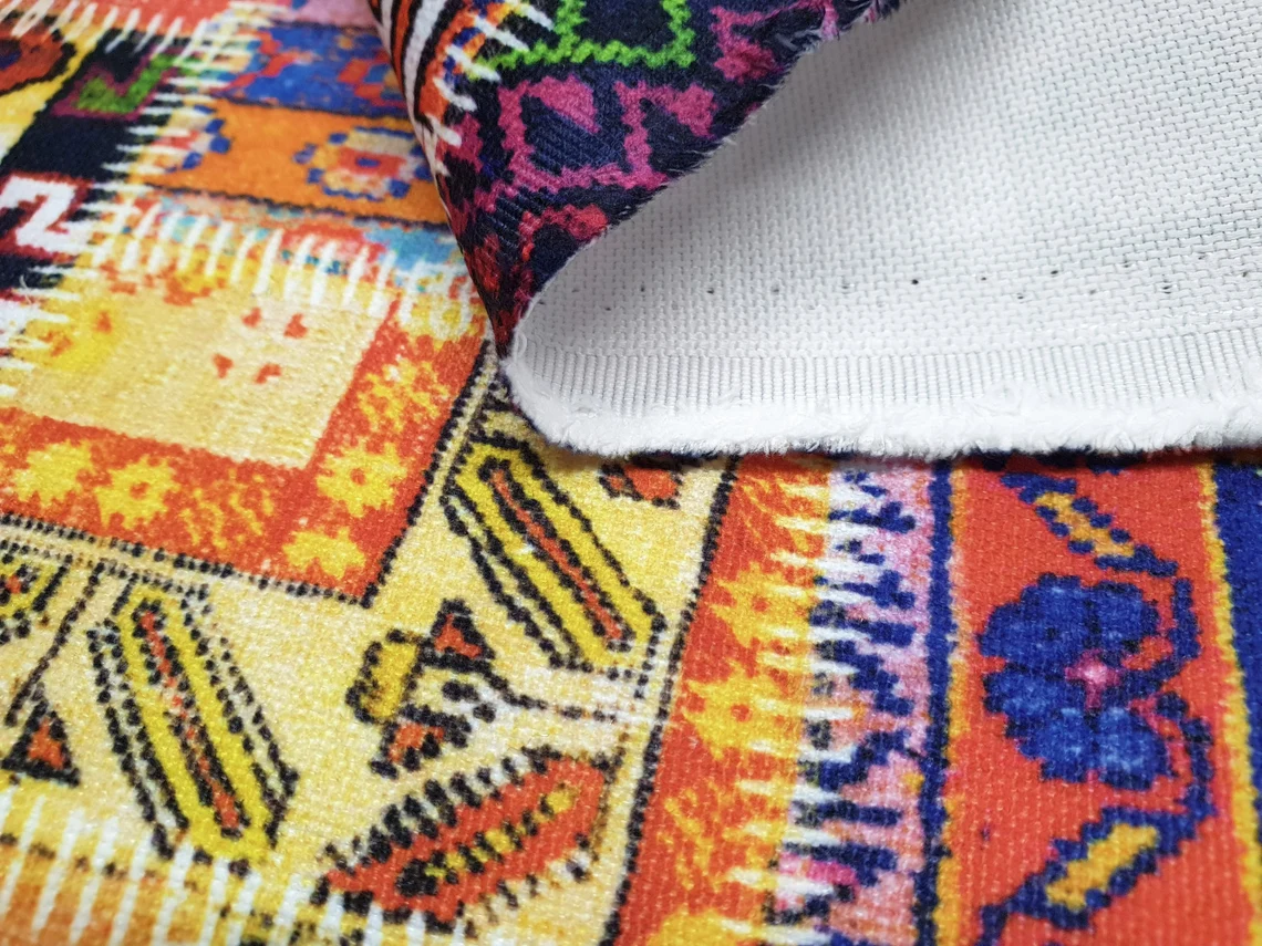Anatolian Kilim Print Fabric