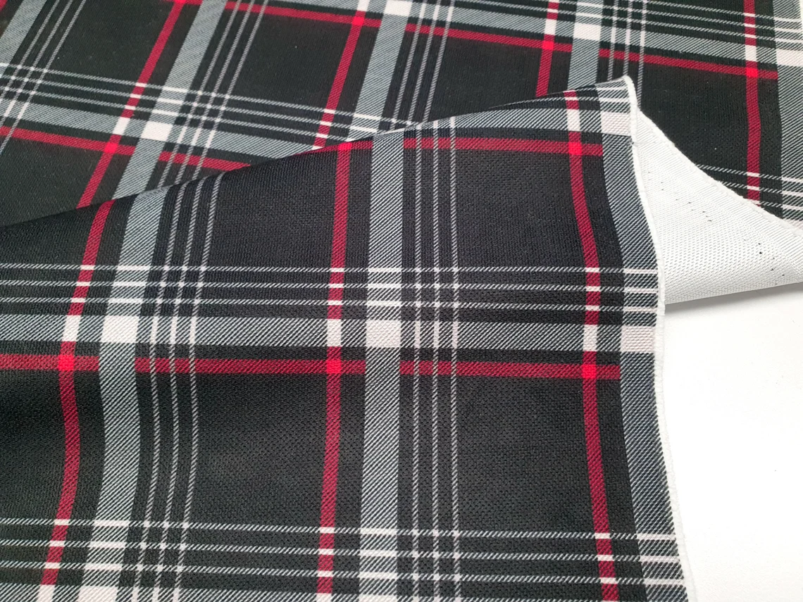 Anthracite Plaid Fabric