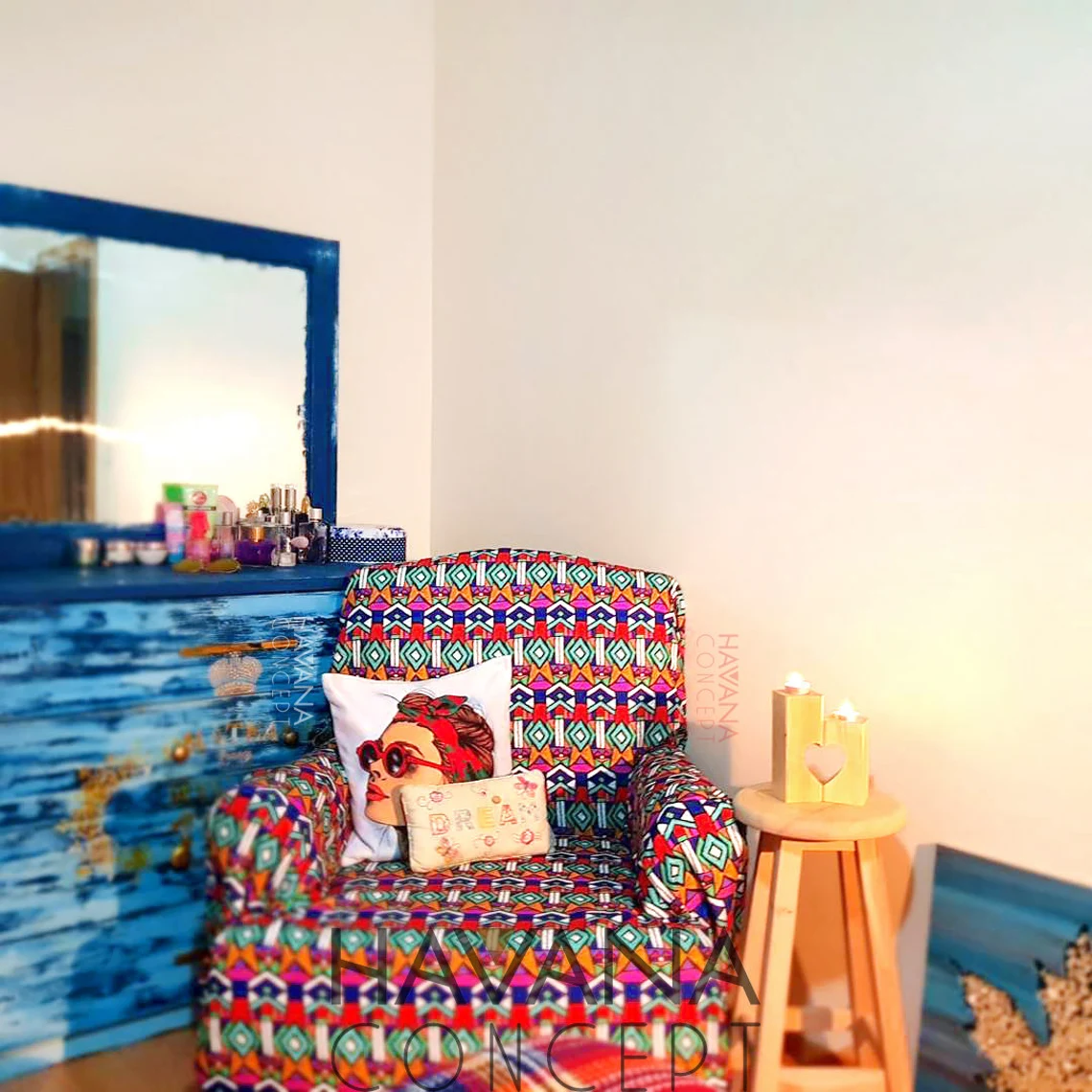 Boho Tribal Aztec Fabric - Colorful Ornamental