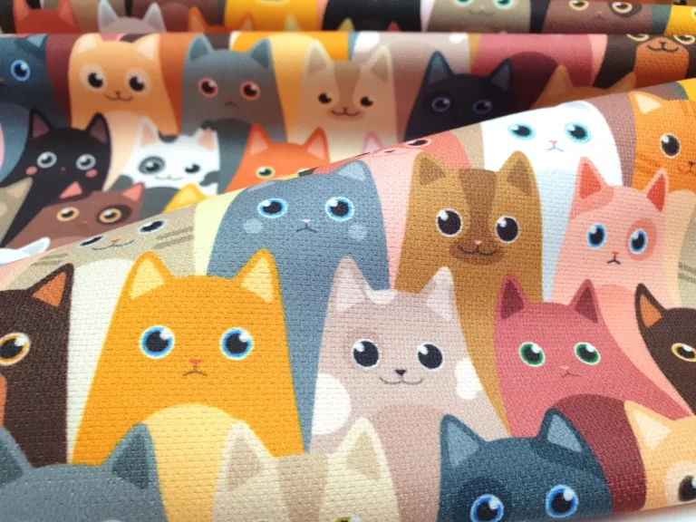 Packed Cats Fabric by the Yard