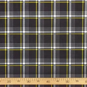 Anthracite Tartan Plaid Fabric