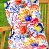 Marine Exotic Fish Starfish and Coral Reef Print Fabric | Chair Upholstery | Home Decor, Curtain, Tablecloth