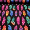 Boho Tribal Feathers Fabric by the Yard