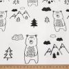 Bear and Trees Woodland Fabric