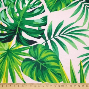 Tropical Jungle Leaves Fabric