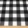 Black White Gingham Fabric