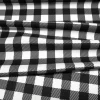 Black White Gingham Fabric