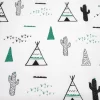Teepee and Cactus Fabrics