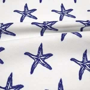 Nautical Navy Starfish Fabric
