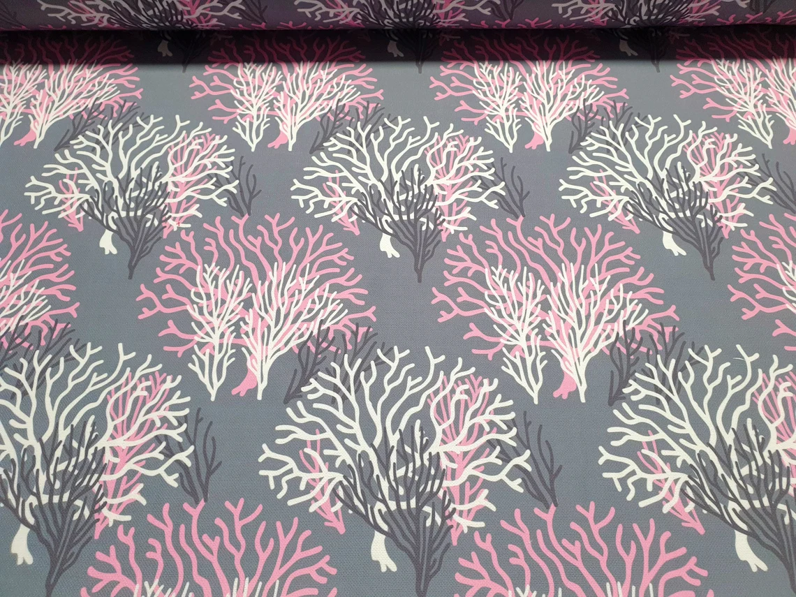 Pink Coral Reef Fabric
