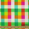 Rainbow Gingham Print Fabric