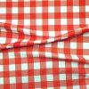 Red and White Gingham Fabric
