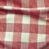Brick Red Color Gingham Check Fabric