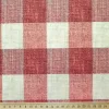 Brick Color Gingham Check Fabric