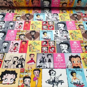 1930s Retro Vintage Comic Cartoon Upholstery, Drapery, Digital Printed Fabric by the Yard