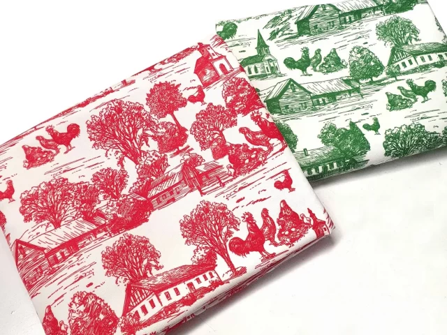 Vintage Country Life Toile Fabrics