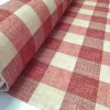 Brick Red Color Gingham Check Fabric