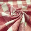 Brick Red Color Gingham Check Fabric