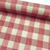 Brick Red Color Gingham Check Fabric