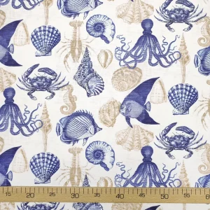 Nautical Sea Life Marine Fabric