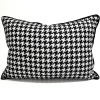 Black and White Pillow Covers, Houndstooth and Gingham