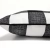 Black and White Pillow Covers, Houndstooth and Gingham