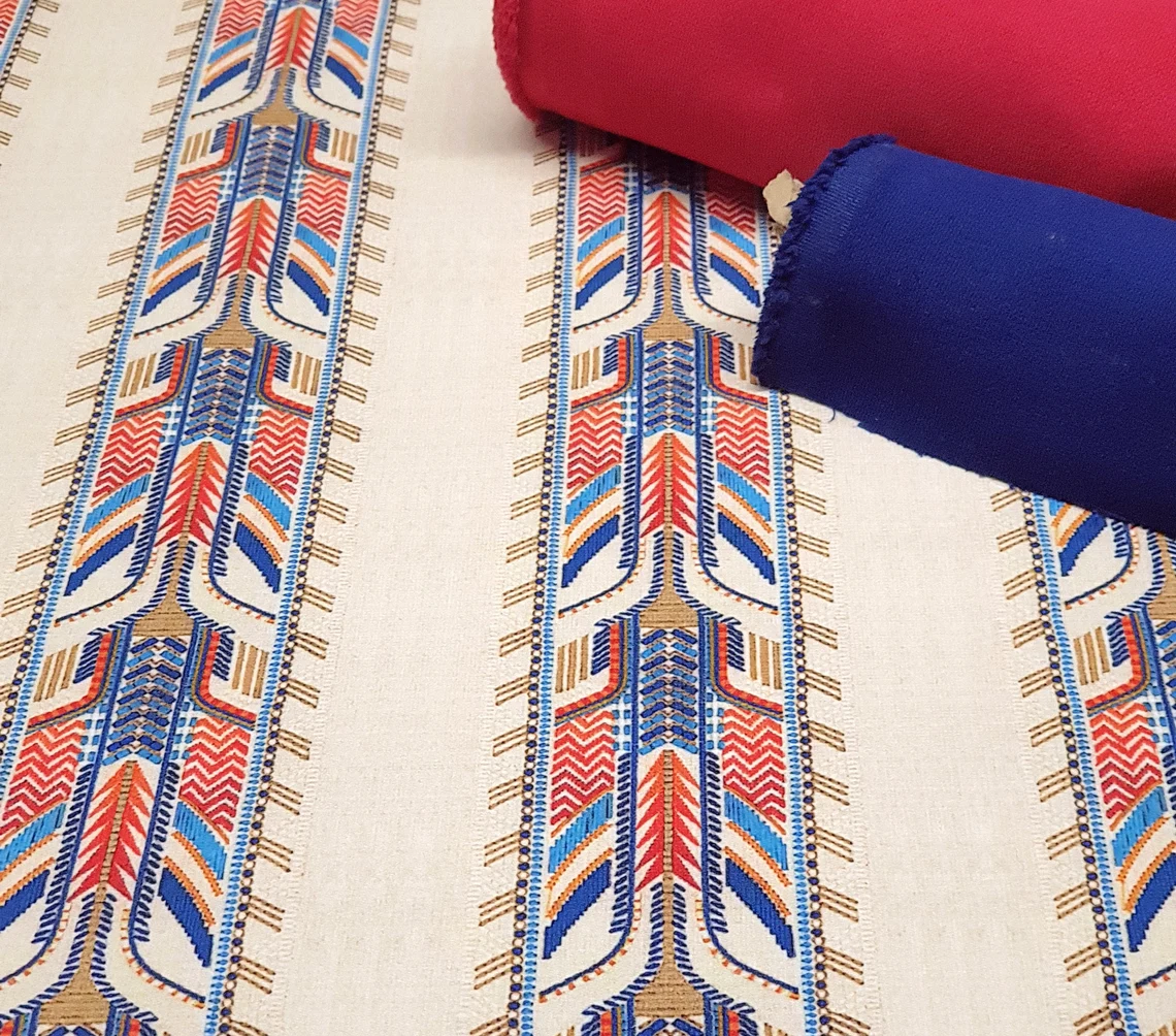 Peruvian Aztec Arrows Fabric