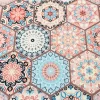Oriental Hexagonal Moroccan Fabric