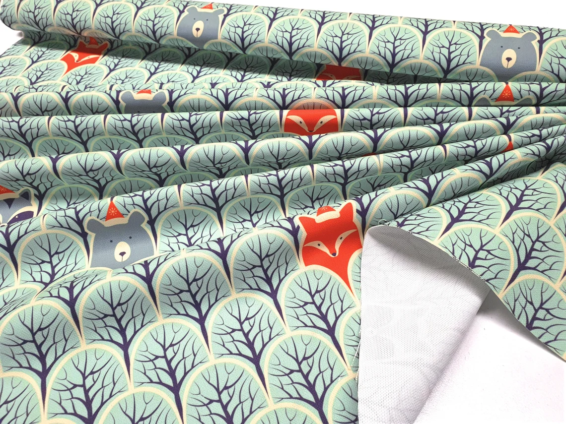 Scandinavian Forest Fabric by the Yard