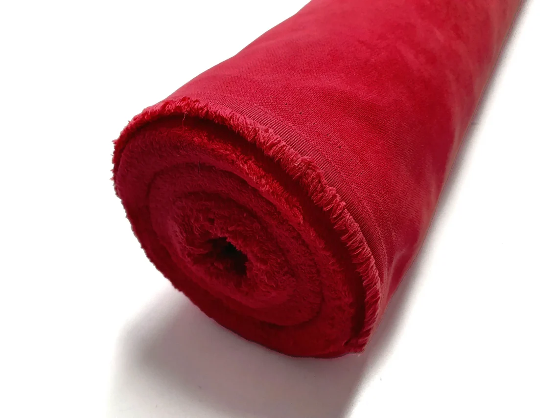 Red Upholstery Fabric by the Yard