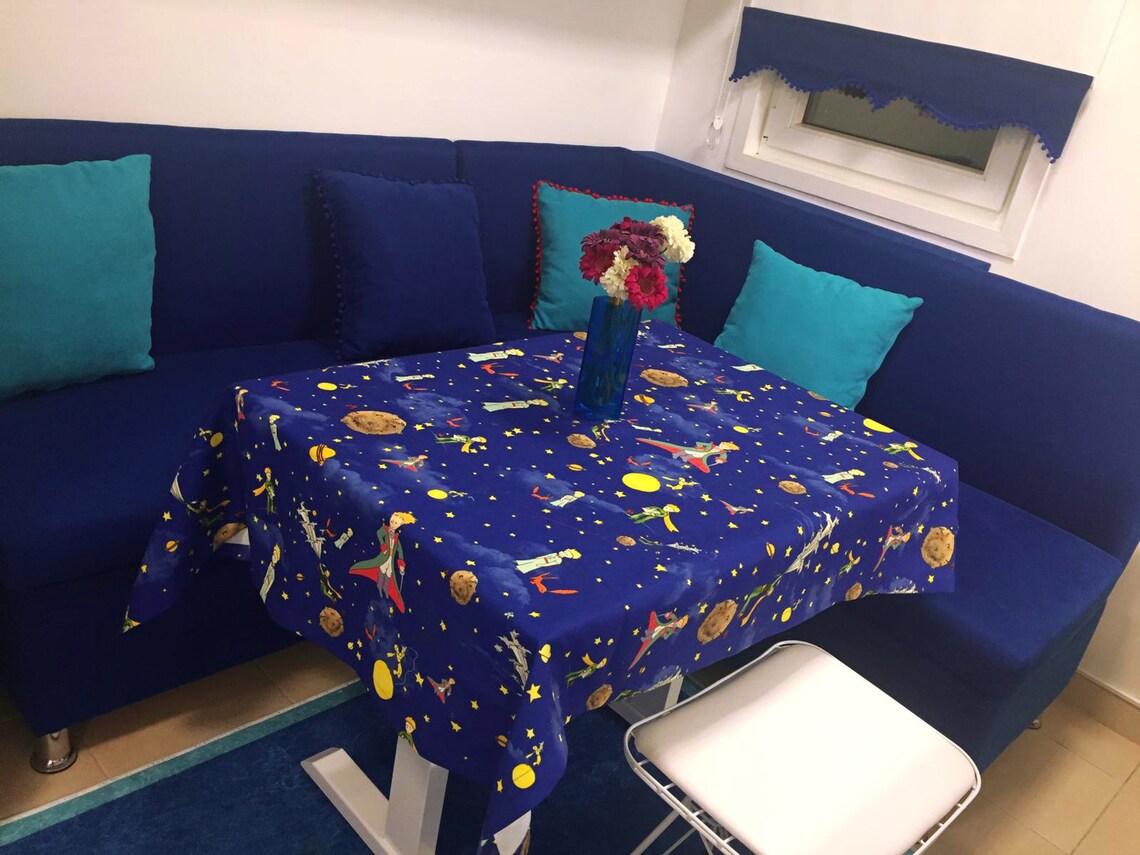 Navy Blue Upholstery Fabric by the Yard