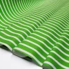 Green and White Striped Fabric