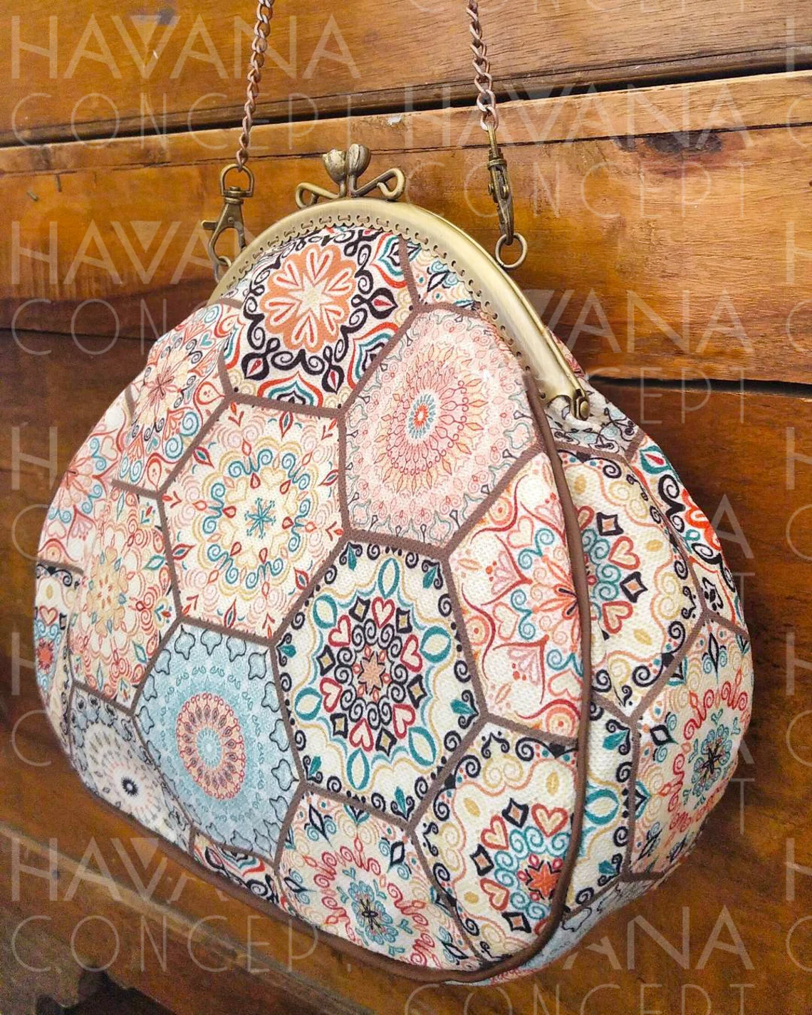 Oriental Hexagonal Moroccan Fabric