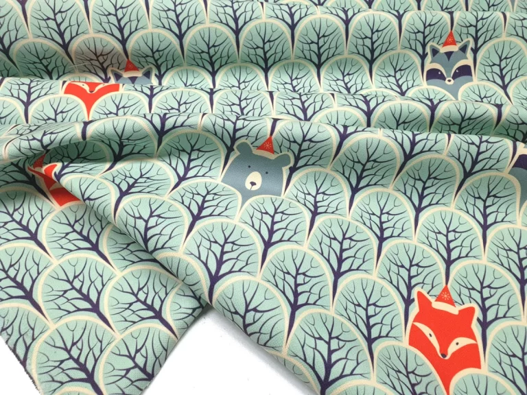 Scandinavian Forest Fabric by the Yard