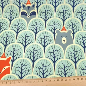 Scandinavian Forest Animals Fabric