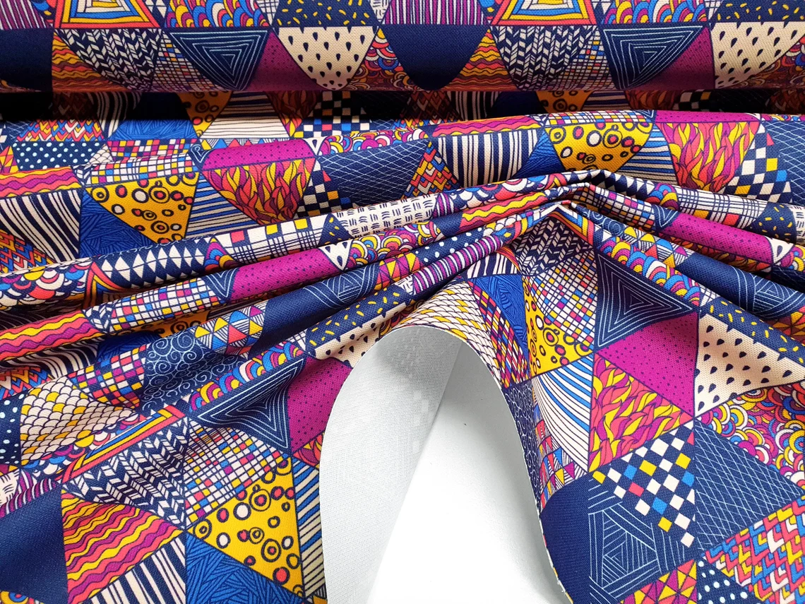 Bohemian Triangles Fabric by the Yard