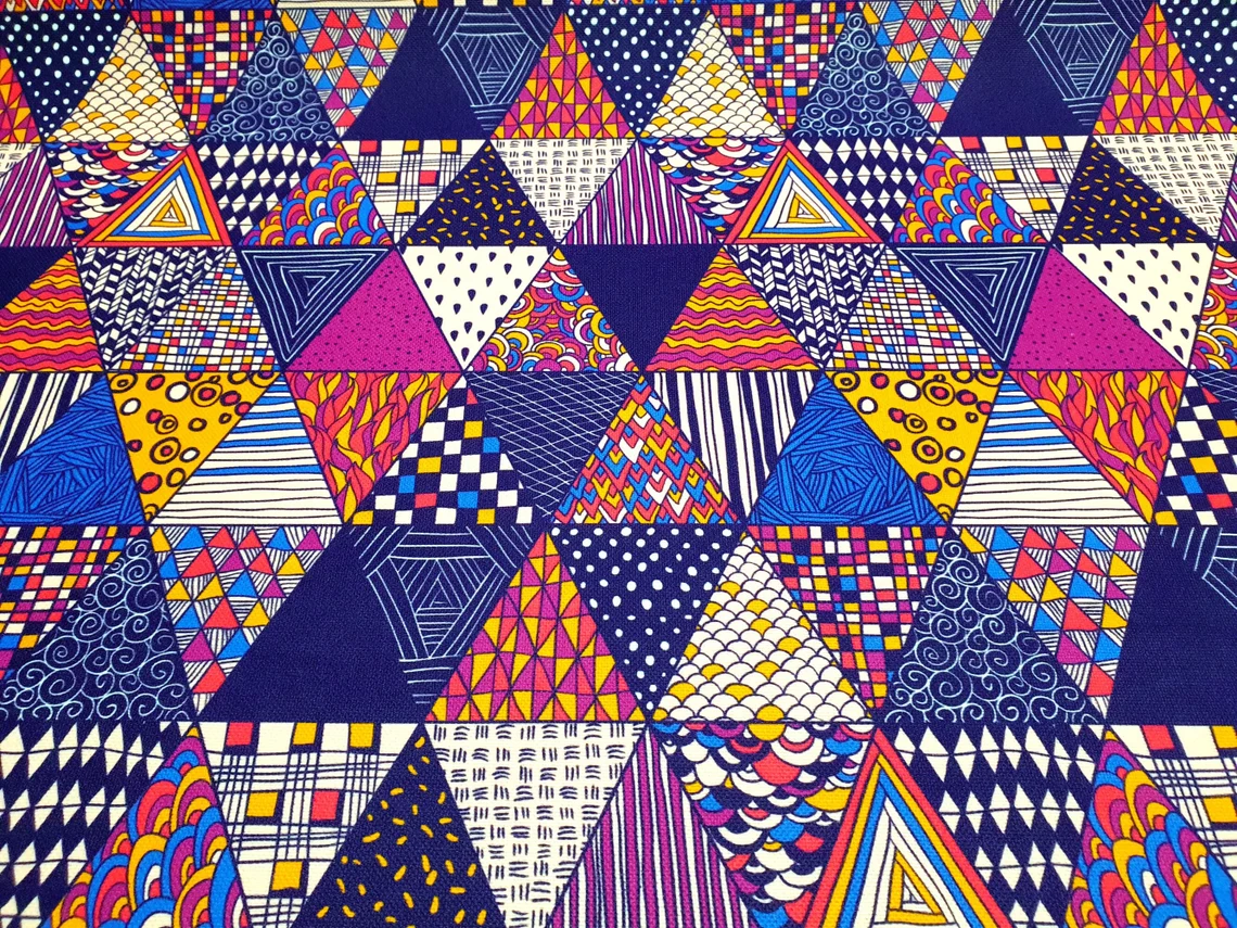 Bohemian Triangles Fabric by the Yard