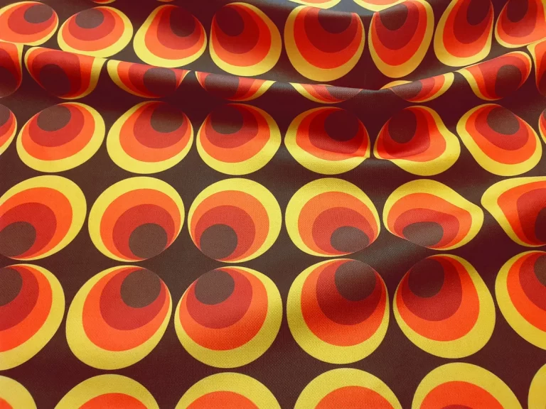 Retro Circles Mid Century Modern Fabric