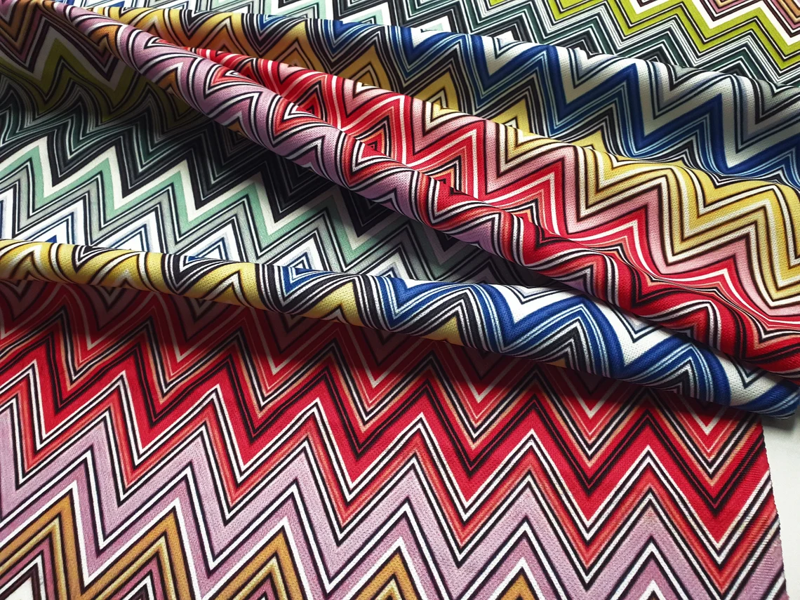 Retro Chevron Zigzag Fabric - Image 5