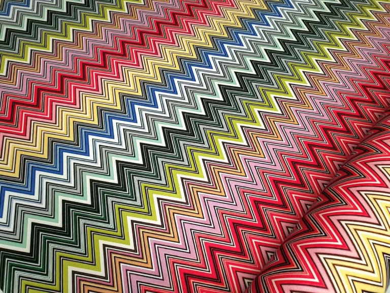Alternative view of Retro Chevron Zigzag Fabric