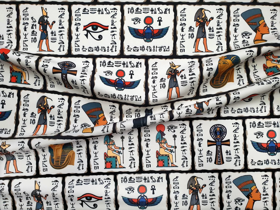 Egyptian Gods Fabric