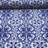 Italian Majolica Tile Azulejo Fabric
