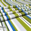 Vintage Blue Green Striped Fabric