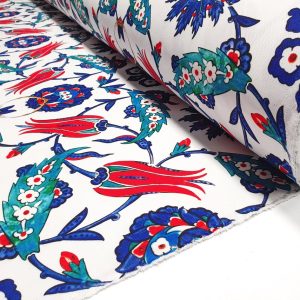 Turkish Ottoman Tulip Flower Fabric